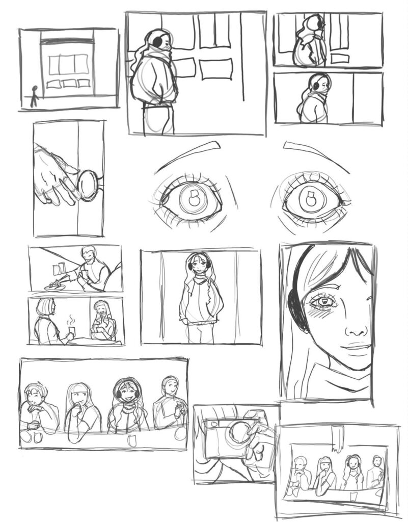 Cafe Client Storyboard of Advertisement 1