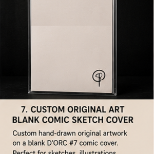 07 Custom Original Art Commission, Comic Book Sketch Cover