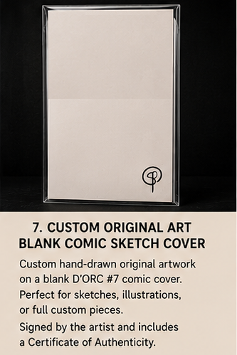 07 Custom Original Art Commission, Comic Book Sketch Cover